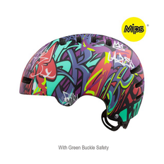 Lazer One+ Mips, blå graffiti -S