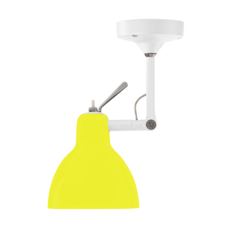 Luxy H0 væg/-loftlampe fra Rotaliana - Blank hvid / Gul