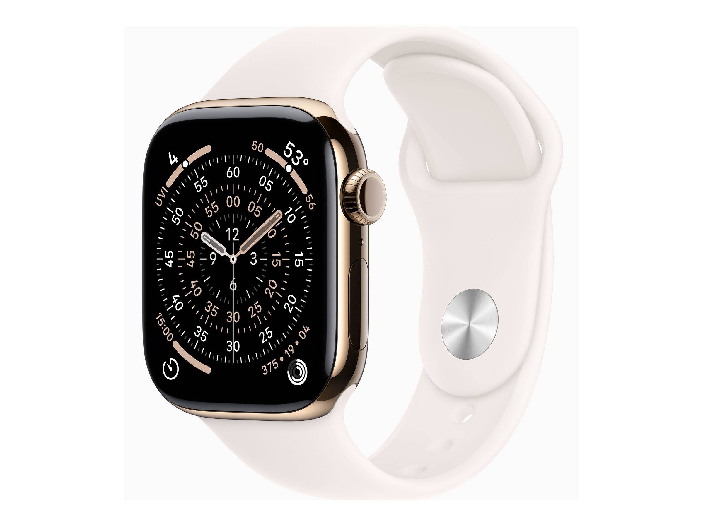 Apple Watch Series 11 (GPS + Cellular) 42 mm Guld Fløde SmartWatch --> I externt lager, forväntat leveransdatum hos dig 28-04-2026