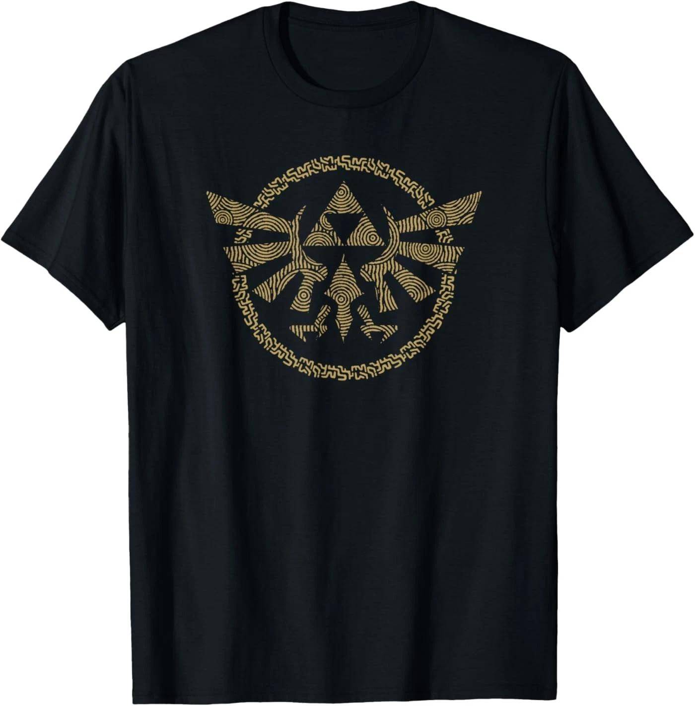 The Legend of Zelda Tears of The Kingdom Hyrule Märke 100% Bomull T-shirt Herr T-shirts Topp cm black