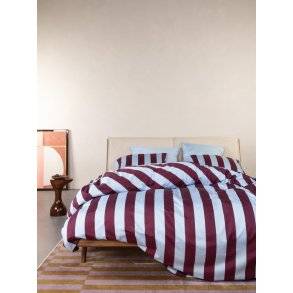 Essenza Minte Stripe Mauve wine - Ice blue - 140 x 200