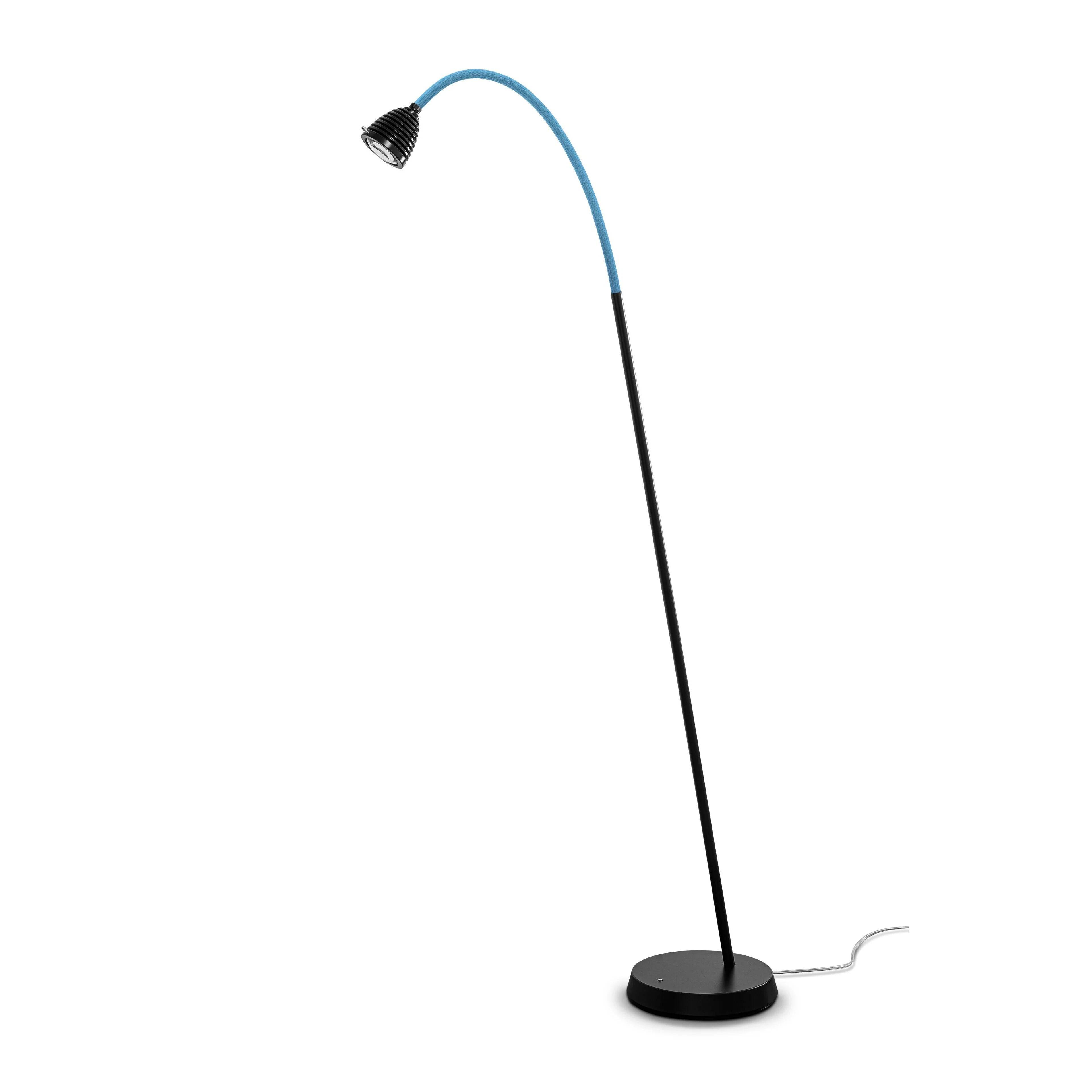 Athene SL3 gulvlampe Less N More - Mat sort / blå