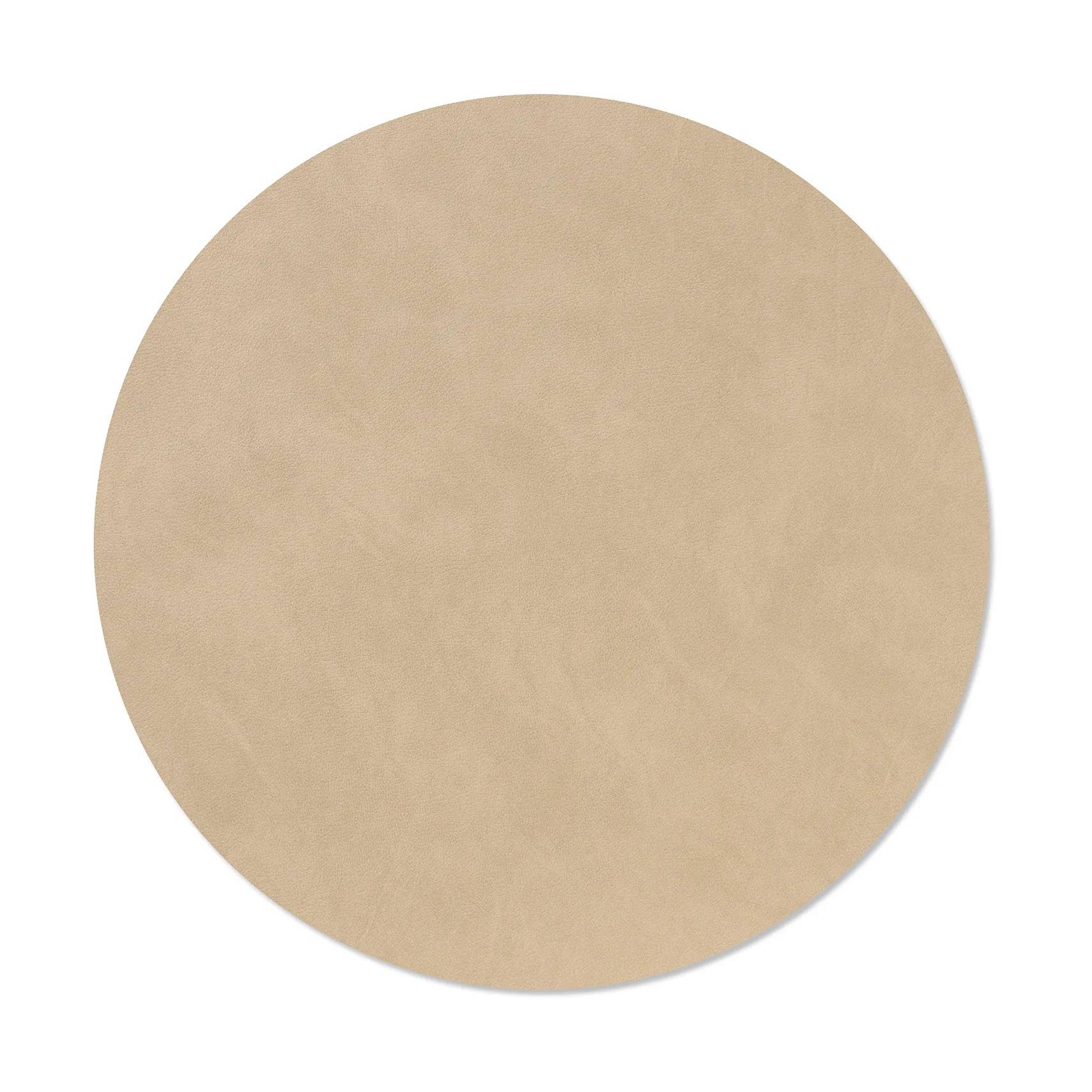 LIND DNA Nupo bordstablett Sand, circle, L - Beige