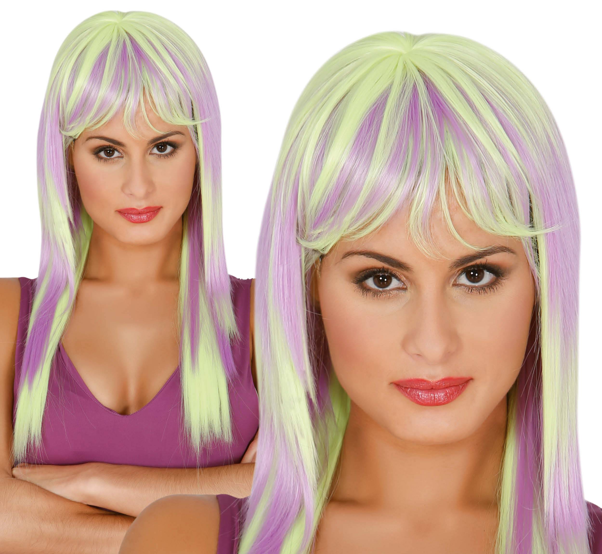 Lang paryk i pastel og neon