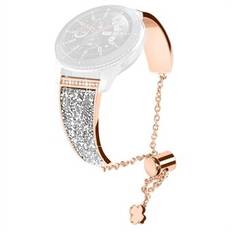 Chain Watch Band för Garmin Venu 2 / Forerunner 265 / 255 , Rhinestone Decor 22 mm metallarmbandsrem