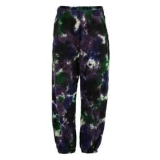 Molo - tie-dye fleece trousers - barn - ekologisk bomull - 140 - Svart