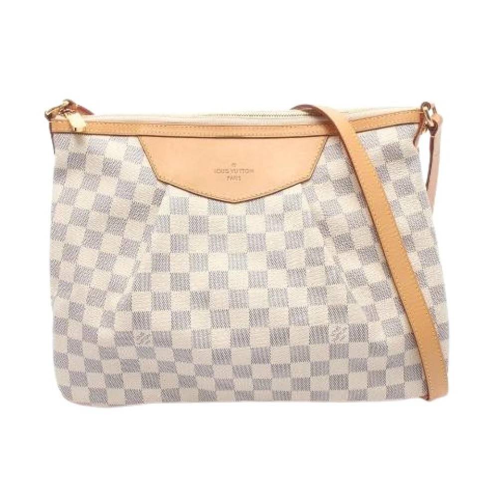 Louis Vuitton Vintage - Pre-owned Siracusa MM Damier Azur Coated Canvas Shoulder Bag Vintage - Dam - ONE Size - Läder
