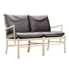 Carl Hansen - OW149-2 - Colonial Sofa, Tvålad Ek, Lädergrupp B Thor - 306 - Sofaer - Ole Wanscher - Brun