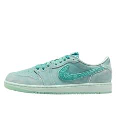 Jordan, Skor, unisex, 36 1/2 EU, Mocka, Låg OG Tvättad Teal Sneakers