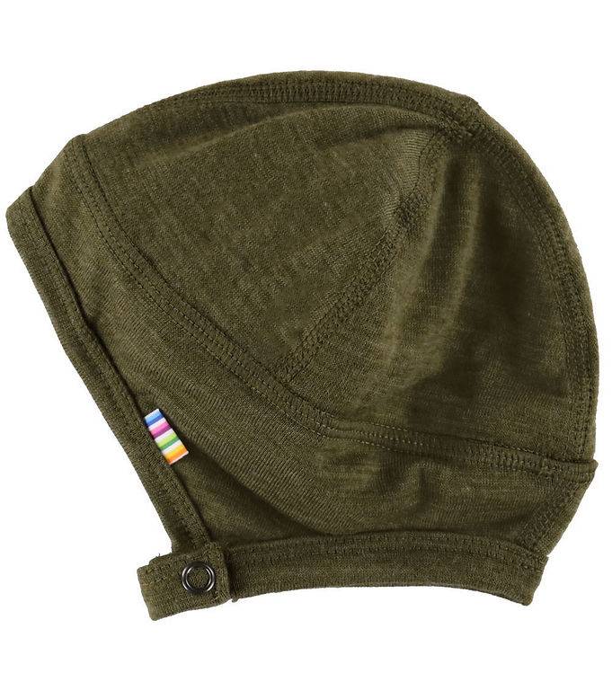 Joha Babyhjelm - Uld - 2-lags - Mos Grøn - Joha - 41 cm - Babyhjelm