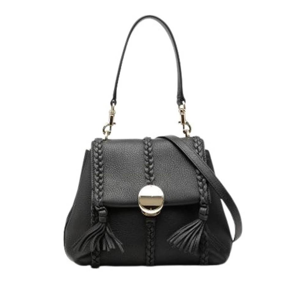Chloé Pre-owned Pre-owned Penelope Satchel - Vintage - Dame - Sort - ONE SIZE - Uld