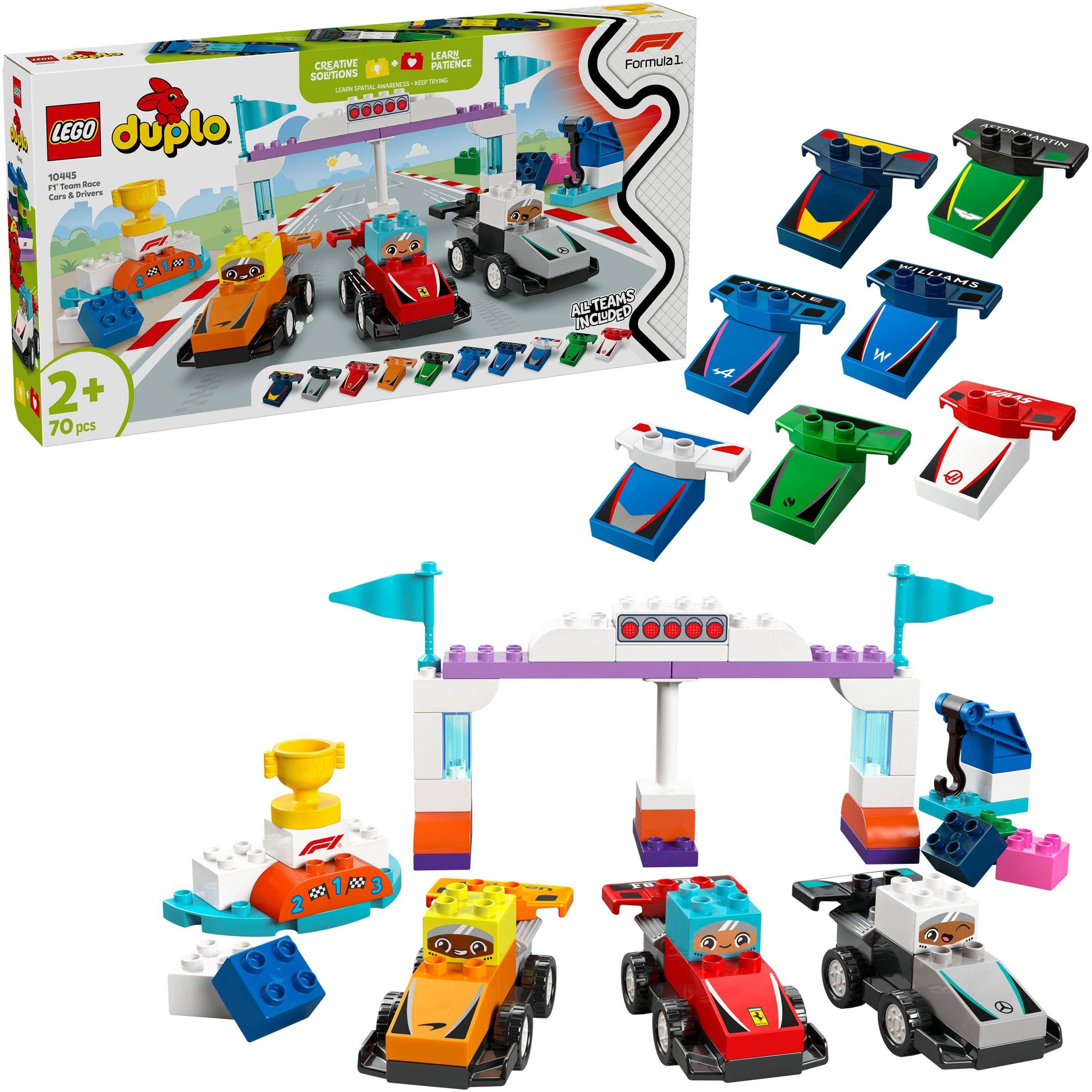 Lego Duplo 10445 F1 Team Race Cars & Drivers Toy Set
