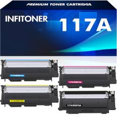 117A Toner Color Laser 179fwg: 4-Pack Kompatibel für HP 117A Toner Set Color Laser MFP 179fwg 178nwg 150nw 179fnw 150a 178nw 178 179 W2070A W2071A W2072A W2073A Schwarz Cyan Gelb Magenta