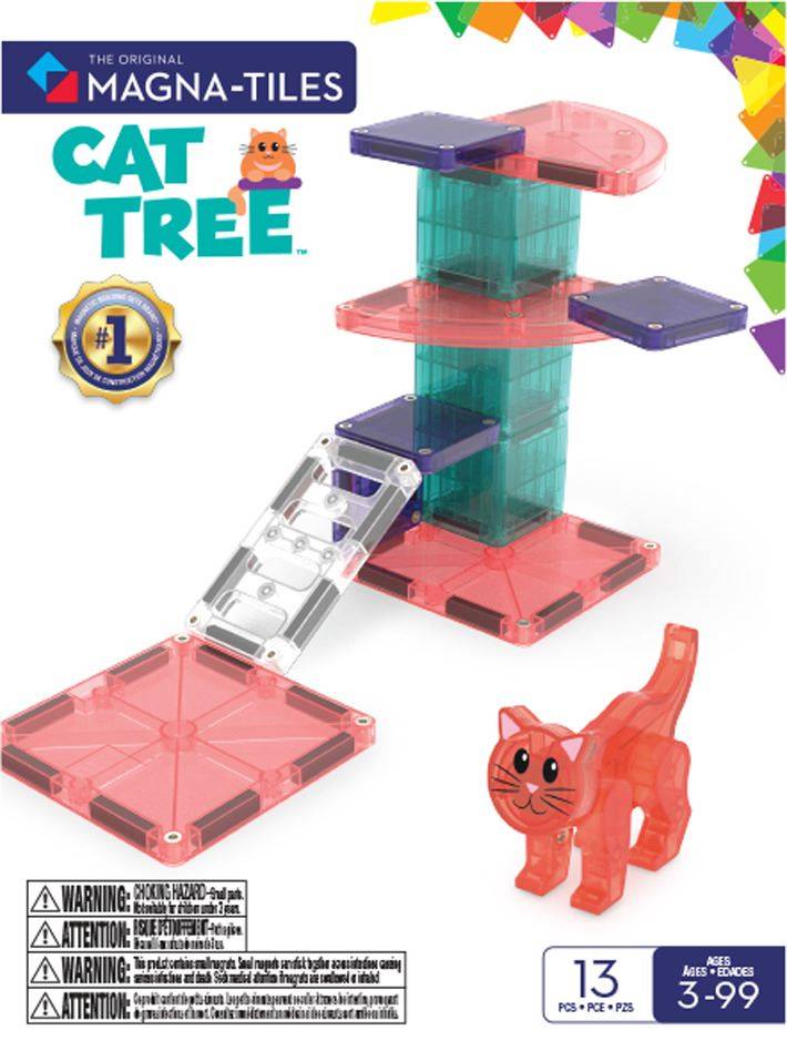 Magna-Tiles Magnetisk Legetøj - Cat Tree 13 dele.