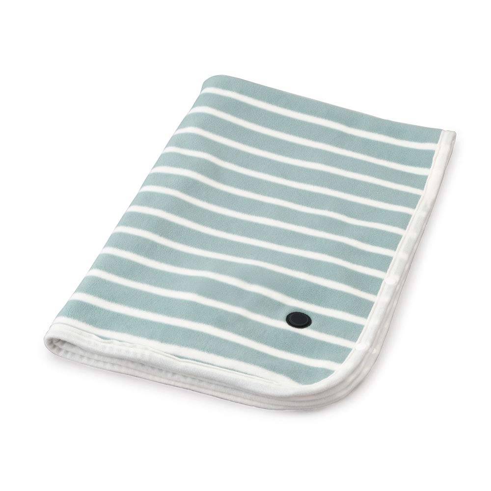 Iris Ohyama Electric Blanket (Wireless, Machine Washable), Fast-Warming, Soft Material, USB Powered, Carbon Nanotube, HW-HBK-W/A, Border