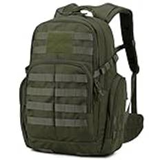 HOUYTYU Ryggsäck herr Men's backpacks Travel Backpack Capacity Polyester Outdoor Trekking Backpacks for Sports Multi-functional(Army Green)