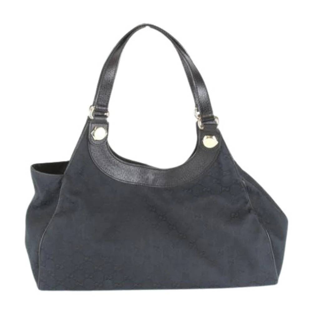 Gucci Vintage Pre-owned Canvas Skuldertaske - Vintage - Dame - Sort - ONE SIZE - Uld