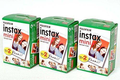 FUJIFILM Instant Camera Instax Film INSTAX MINI WW 2 20 Sheets x 3 Pack Set Total 60 Sheets