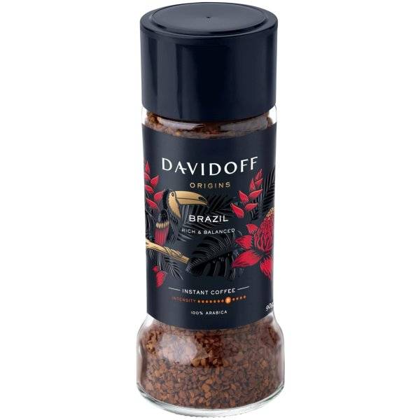 Davidoff Origins Brazil snabbkaffe 90 g