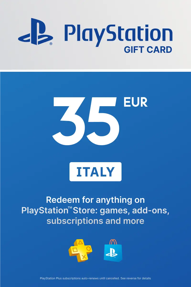 PlayStation Network Card 35 EUR (IT) PSN Key Italy.