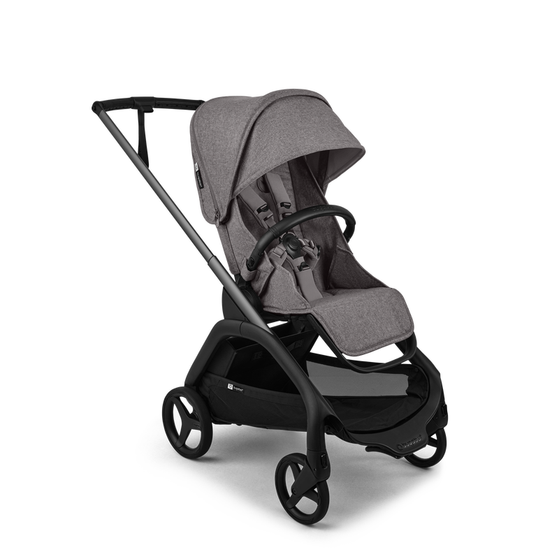 Bugaboo Dragonfly Plus Barnvagn Med Sittdel -  Grey Mélange Tyger