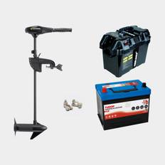 Elmotorpakke Minn Kota Endura C2 30 30", 380 W, 76 cm justerbar rigglængde, med bly-batteri (80 Ah) + batterikasse + kabelsko