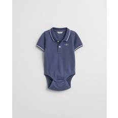 GANT Barn Baby body i piké med kontrasterande kanter (56)