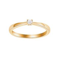 Siersbøl heart prinsessering i guld fra 0,05-0,25 ct