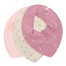 Pippi Savlesmæk - 3-pak - Spids - AOP - Mauve Orchid - Pippi Baby - OneSize - Savlesmæk