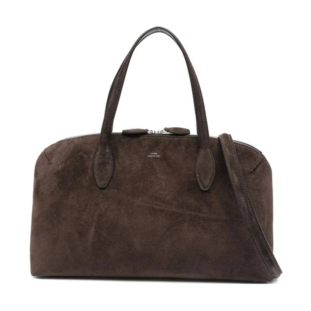 TotêMe M Suede Day Tote Bag - Tasker - Dame - Brun - ONE SIZE - Suede
