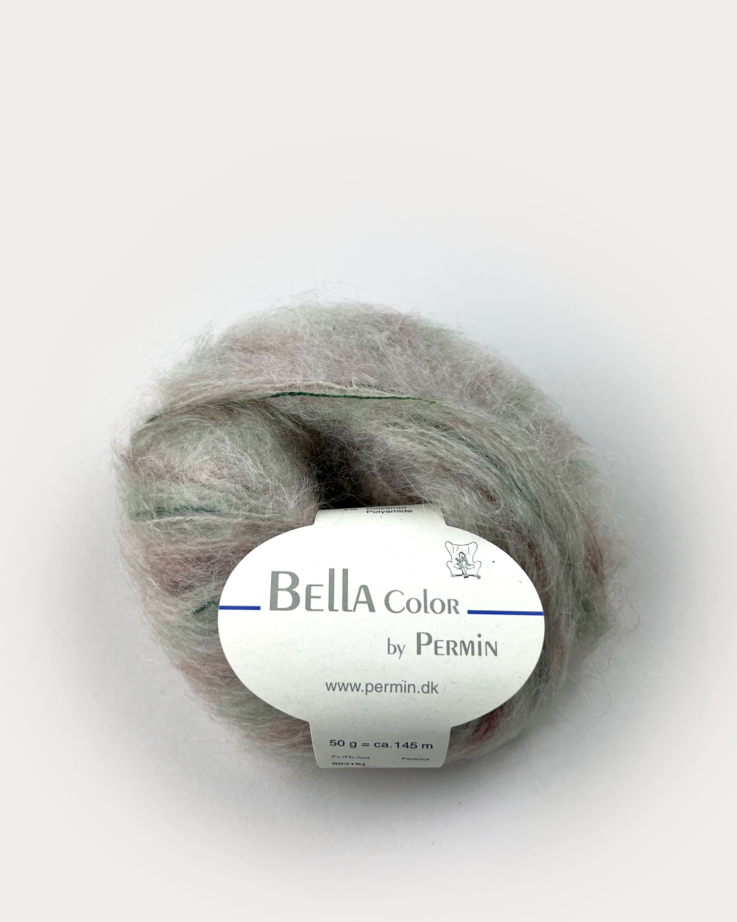 Bella Permin garn - Mohairgarn med ullgarn & polyamid - fv 883183 Color Beige