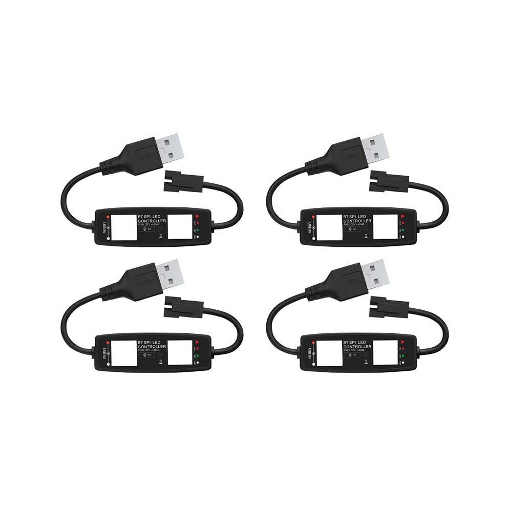 4X WS2812B LED Controller APP Control Music Controller for SK6812 WS2811 WS2812 LED Pixel Light Strip USB 5V