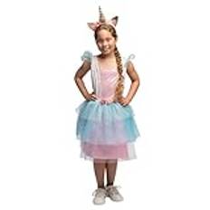 Boland – Barnkostym enhörning prinsessa, klänning och diadem för karneval, temafest och rollspel, sagokostym
