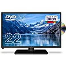Cello C2220FSDE 22" (54,6 cm Diagonale) Full HD LED TV mit eingebautem DVD Player und DVBT2 S2 Triple Tuner, Schwarz