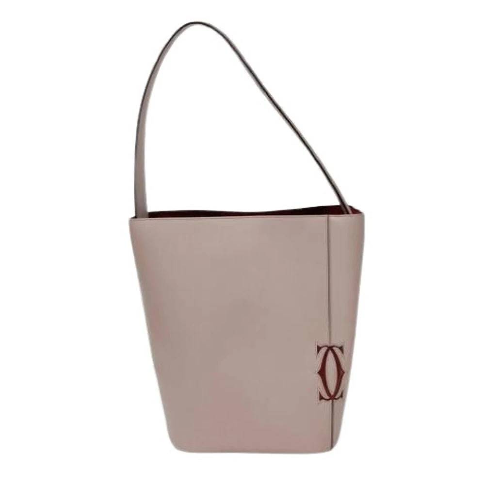 Cartier Vintage Pre-owned Shoulder Bag - Vintage - Dame - Beige - ONE SIZE - Uld