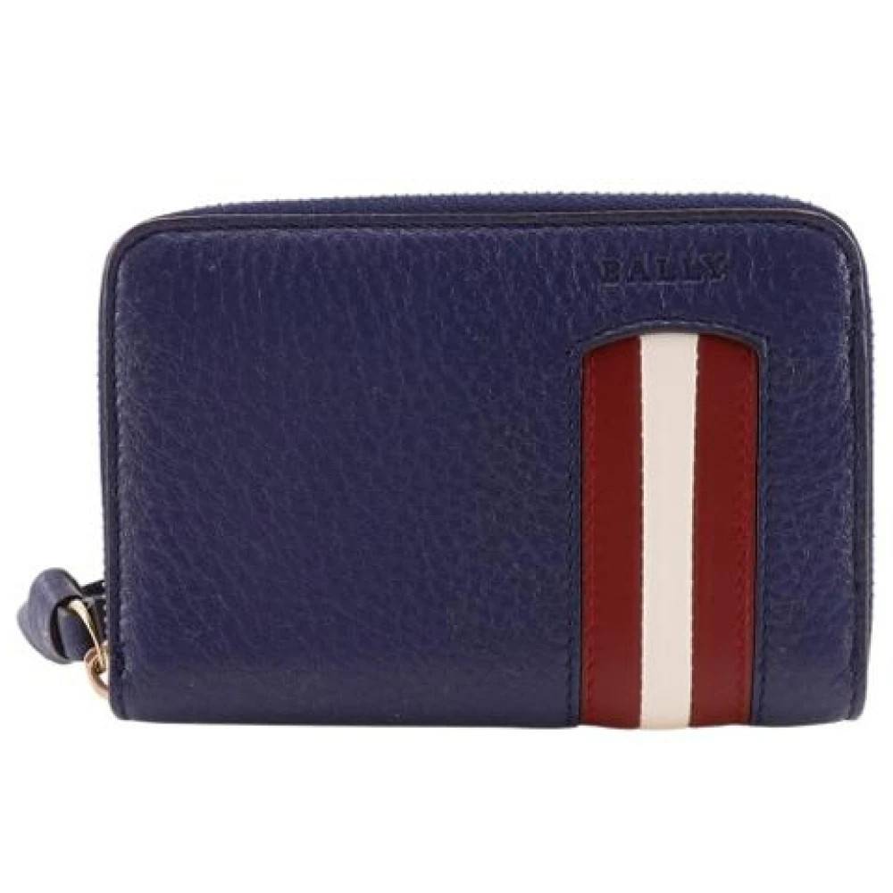 Bally Pre-owned Pre-owned Møntpung / Mønttaske - Vintage - unisex - Blå - ONE SIZE - Læder