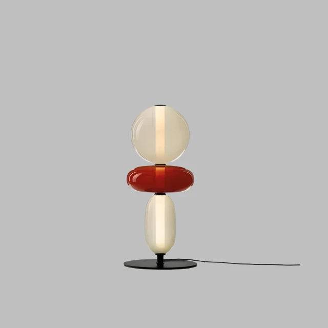 ChromaLuxe - Designer Golvlampa med Färgaccenter för en Sprudlande Atmosfär - 3-kops bordslampa C / Neutralt ljus