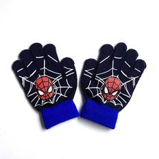 Spiderman Børne Termiske Handsker med Fulde Fingre Drenge Vinter Varme Strikket Handsker Vanter Fødselsdagsgaver (FMY) B