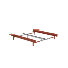 Moebe Bed Sengeramme Lav - 90-180 cm m. 2 sideborde Terracotta