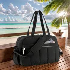 Fashion New Waterproof Travel Duffle Bag Gym Bag Portable Weekend Bag For Women - Black