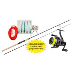 Quick Dynabraid 4 FD / Dam Steelhead Iconic 9 fod & tilbehør - Hornfiskesæt