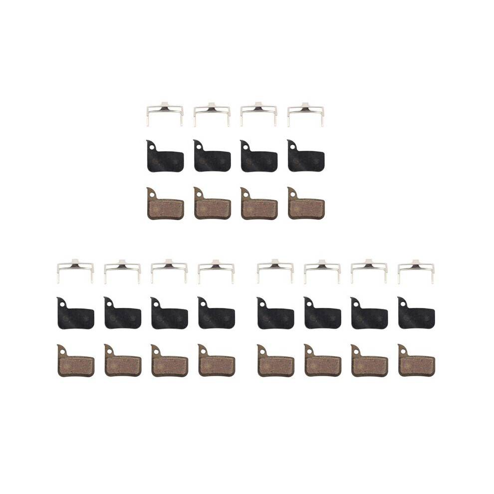 12 Pairs Organic MTB Bike Brake Pads Cycling Road Bicycle Resin Disc Brake for HRD Red 22 B1 HRD Force 22 HRD CX1
