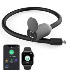 Elektroniskt kabellås eLinkSmart cykellås fingeravtryck/telefonapp, 40 cm långt hänglås, vattentätt, nyckellöst stålkabellås, reselås, möbellås, fryslås, scooterlås, ventillås