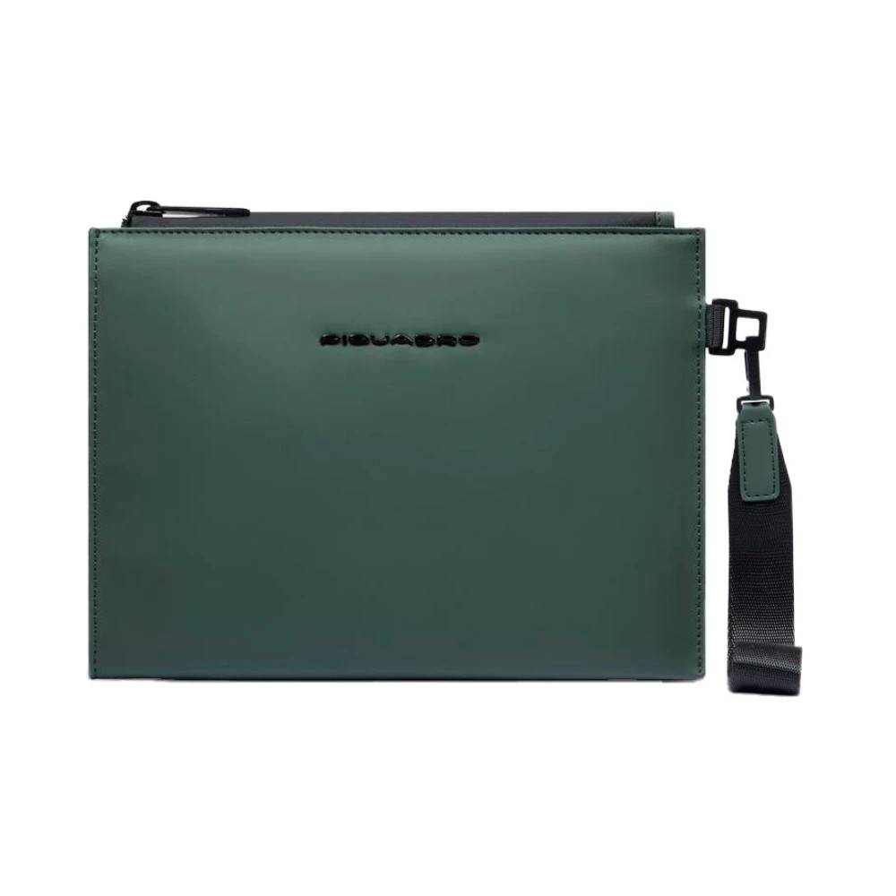 Piquadro Vandafvisende clutch - Tasker- Herre - Grøn - ONE SIZE - Polyester