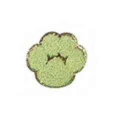 NLDWA 7 x 6,5 cm 6/12 st. schenille broderade lappar, set 12 färger av 12 järnchenille på lapp, mångsidiga avtagbara vägglampor, hantverksprojekt