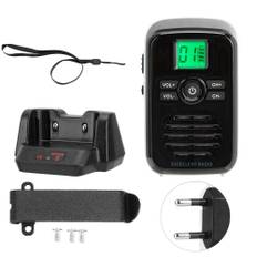 Q3 FM ABS Mini Wireless Walkie Talkie 400-470MHZ Waterproof Ultra Thin 2-Way Radio(Golden )