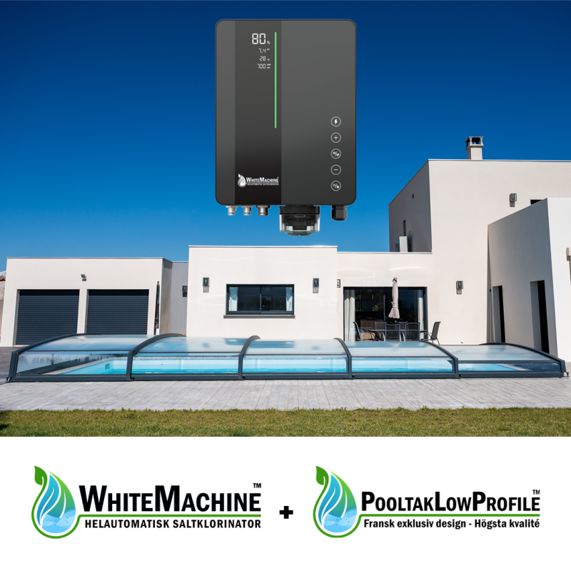 Paket för 4 x 10 Pool - Pooltak + WhiteMachine