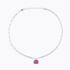 Caroline Svedbom Mini Lydia Halsband, Dark Rose – Rhodium