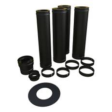 Skorsten Dinak Grundpaket Svart 4M Ø150Mm