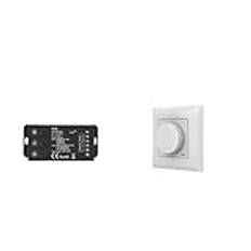 V1-C LED-dimmer 12 V 24 V PWM frekvens justerbar 2,4 G RF pekfjärrkontroll enfärg LED-ljusremsa 12 volt dimmer (färg: V1-C och PK1 set, storlek: 12 V)